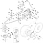 Viking MT5112.1 Z - Gearbox, Rear Wheel, Blade Clutch - Parts Diagram