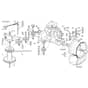 Viking MT585 - Gear Head - Parts Diagram