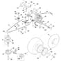 Viking MT6127.0 ZL - Gearbox, Rear Wheel, Blade Clutch - Parts Diagram