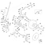 Viking MT6127.0 ZL - Steering, Front Wheel - Parts Diagram
