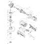 Makita MT905 - 150mm Angle Grinder - Power Tool Diagram