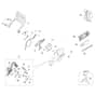 MT 6510 - Efco Chainsaw Brake and chain cover Diagram