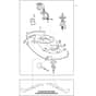 MTF 108H SD - 2023-2025 - 2T1200403/CAS - Mountfield Ride On Mower Cutting Deck Assy - SD108 Diagram