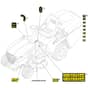 MTF 98 H - 2023 - 2T2610403/CAS - Mountfield Ride On Mower Labels Diagram