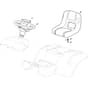 MTF 98H SD - 2022-2025 - 2T0610483/M22 - Mountfield Ride On Mower Seat and Steering Wheel Diagram