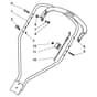 MULTICLIP 50 RENTAL - 2008-2010 - 11-5234-53 - Stiga Rotary Mower Handle Upper Part Diagram