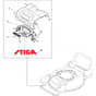 MULTICLIP 747e V Kit - 2023-2025 - 298473278/ST1 - Stiga Rotary Mower Mask Diagram