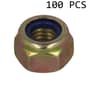 M10x1.5 Nyloc Nut, Pack of 100