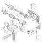 Makita NHP1300S - Hammer Drill 13mm - Power Tool Diagram