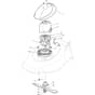 NT 480 - 2016-2019 - 299487063/KAM - Castel Garden Rotary Mower Electric Motor and Blade Diagram