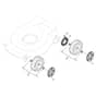 NT 534-B - 2012-2013 - 299531023/11 - Castel Garden Rotary Mower Wheels and Hub Caps Diagram
