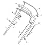 NTL 534 WTR-H - 2019 - 299536033/19 - Castel Garden Rotary Mower Handle Upper Part Diagram