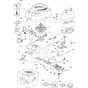 OM 103/16 K - 2021 - Oleo-Mac Ride On Mower Starter, carburettor and air filter Diagram