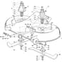 OM 103/21 - 2019 - Oleo-Mac Ride On Mower Mowing Deck Diagram