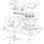 OM 106/24 KH (K2400AVD V-TWIN) 4x4 - 2024 - Oleo-Mac Ride On Mower Mowing deck (1/2) Diagram