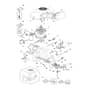 OM 84/12.5 K M - 2022 - Oleo-Mac Ride On Mower Starter, carburettor and air filter Diagram