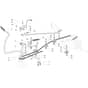 OM 84/14.5 K H - 2021 - Oleo-Mac Ride On Mower Brake and Gearbox Controls Diagram
