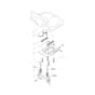 OM 86R/12.5 KM - 2024 - Oleo-Mac Ride On Mower Seat Diagram