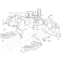 OM 93/16.5 - 2020 - Oleo-Mac Ride On Mower Frame Diagram