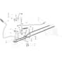 OM 98L/14.5 K H - 2023 - Oleo-Mac Ride On Mower Brake and Gearbox Controls Diagram