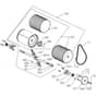 Masport OPC 400 - 019044 - Mar 2009 7199092 - Rear Roller Assembly Sleeved