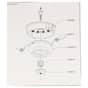 Genuine Oregon Universal 2 Line Strimmer/ Brushcutter Head (Manual Feed) - 108461A