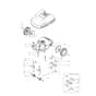 ORION 700 - Oleo-Mac Robot Mower Cutting plate assembly Diagram