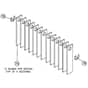 Billy Goat OS550 - Overseeders & Power Rakes Flail Blade Kit Diagram