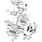 Billy Goat OS901SPS - Overseeder and Power Rake Reel/Reel Drive Diagram