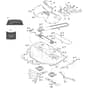 PARK 300 RC - 2025-2026 - 2F5820425/ST1 - Stiga Front Mower Transmission and Blades Diagram