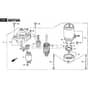 PARK 345 PWX - 2021 - 2F6130535/ST1 - Stiga Front Mower Starter Motor Diagram