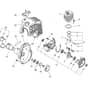 Cylinder, Crankcase, Piston, Fan Cover