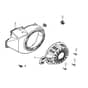 PGE 65 DCS -  - Efco Generator Starter assy Diagram