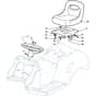 PGX 140 - 2013 - 2T0320273/Y13 - Castel Garden Ride On Mower Seat Diagram