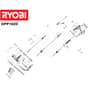 Ryobi OPP1820 - 5133001250 - 4000444648 - Main Assembly