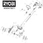 Ryobi RY18CVA-0 - 5133005047 - 4000475671 - Main Assembly