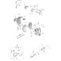 Power Unit -  - Efco Multi Function Tool Engine case and clutch Diagram