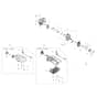PPH 250 - Oleo-Mac Pole Pruners Tank and air filter Diagram