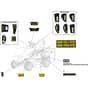 PTX 160 HD - 2015-2019 - 2T0930473/15 - Castel Garden Ride On Mower Labels Diagram
