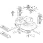 PTX 190 HD - 2024 - 2T0780473/C24 - Castel Garden Ride On Mower Cutting Deck Diagram