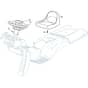 PTX 210 HD - 2022-2025 - 2T0980473/C22 - Castel Garden Ride On Mower Seat Diagram