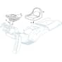 PTX 230 HD - 2022-2023 - 2T1310473/C22 - Castel Garden Ride On Mower Seat Diagram