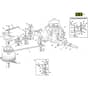 PTX 240 HD - 2025 - 2T1310473/C25 - Castel Garden Ride On Mower TT Transmission Diagram