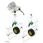 John Deere Q865R - PC16650 - Caster Wheel - ST1882348