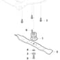 QUATTRO 19SH 4in1 - 2015-2018 - 294506837/AT5 - Atco Rotary Mower Blade Diagram