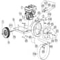 Billy Goat QV550EU - QVEU Push Vacuum Main Diagram