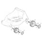 RA 504-B - 2012 - 295506023/ALP - Castel Garden Rotary Mower Wheels and Hub Caps Diagram