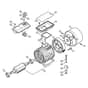 Genuine Stihl RE141 K / B - RE 161 K: Electric motor, Switch box