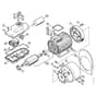 Genuine Stihl RE280 K / A - Electric motor, Switch housing