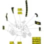 Rider 28 H - 2015-2020 - 2T0220287/AT5 - Atco Ride On Mower Labels Diagram